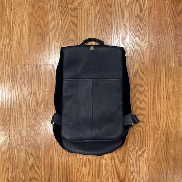 Aimee Kestenberg TAMITHA Backpack with Black Velvet & Black Leather
